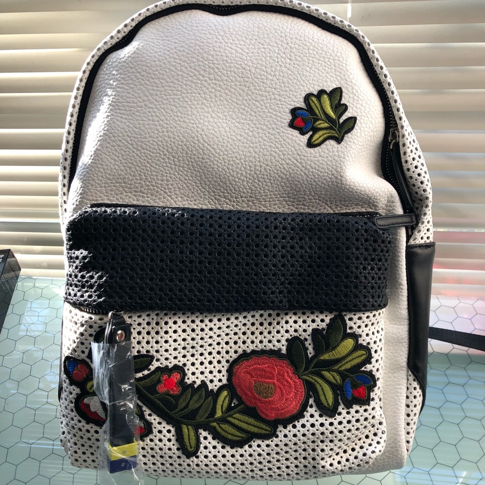 Gorgeous white and black backpack